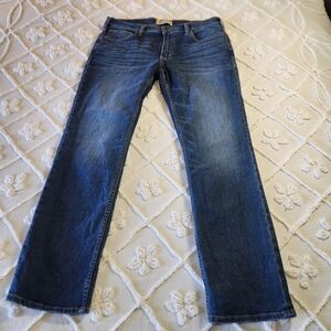 Men's Silver Jeans Sz 36x34 Authentic The Slim Western Glove Works Stretch Denim